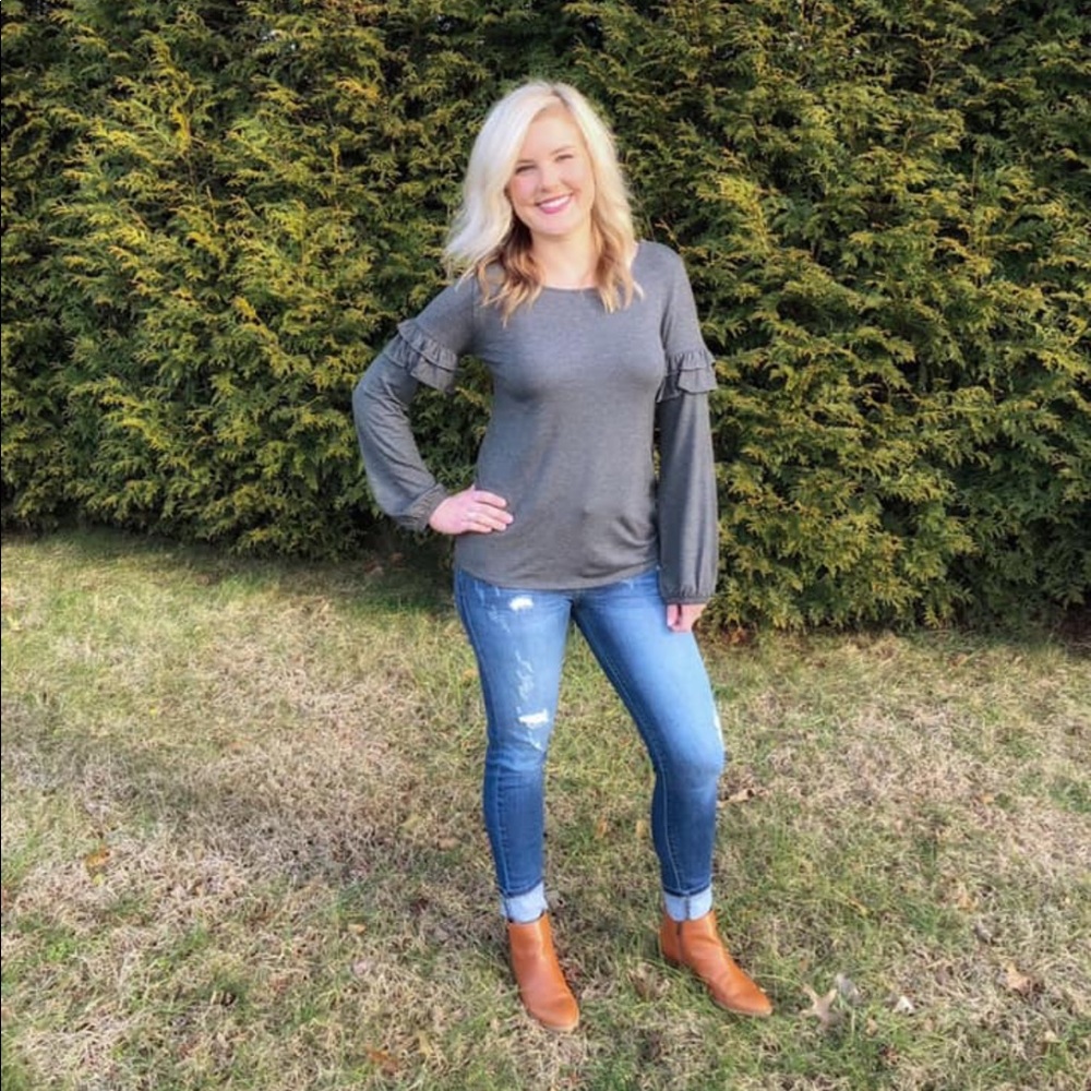 Boutique ruffle top